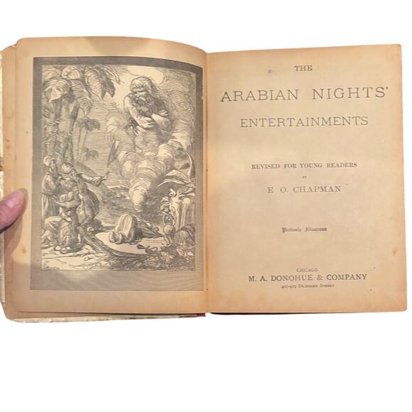 VTG 1889 The Arabian Nights' Entertainments by E.O. Chapman, HC - Picture 5 of 6